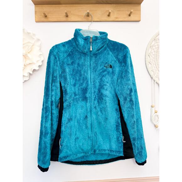 North Face teal and black zip up jacket size Large - Picture 1 of 6